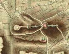 Landskron, plan de 1700 environ, dans Cartes des environs de plusieurs places entre la Moselle et le Rhin, [Paris], pl. 30, gallica.bnf.fr / Bibliothèque nationale de France.