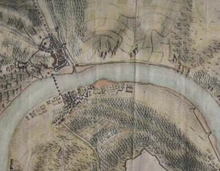 Trarbach, dans les environs de Mont-Royal, plan de 1690-1695, collection Dr. Spies.