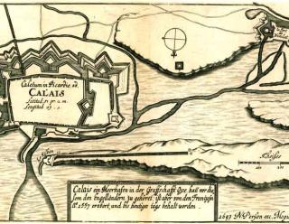 Calais, plan de 1693, Krigsarkivet, Stockholm.