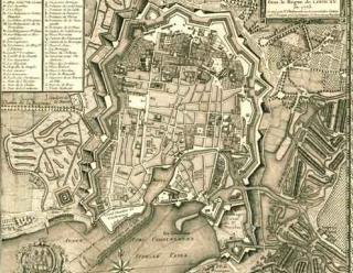 La Rochelle, plan de 1773 environ, Krigsarkivet, Stockholm.