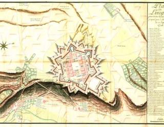 Plan de Longwy vers 1743, Krigsarkivet, Stockholm.