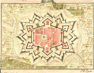 Phalsbourg, plan de 1734, Krigsarkivet, Stockholm.