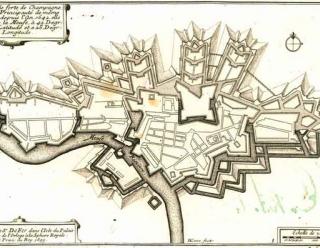 Sedan, plan de 1695, Krigsarkivet, Stockholm.