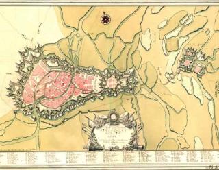 Strasbourg, plan de 1734, Krigsarkivet, Stockholm.