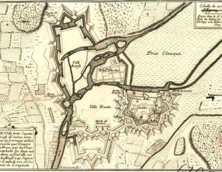 Verdun, plan de 1695, Krigsarkivet, Stockholm.