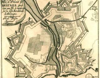 Aire-sur-la-Lys, plan de 1710 environ, Krigsarkivet, Stockholm.